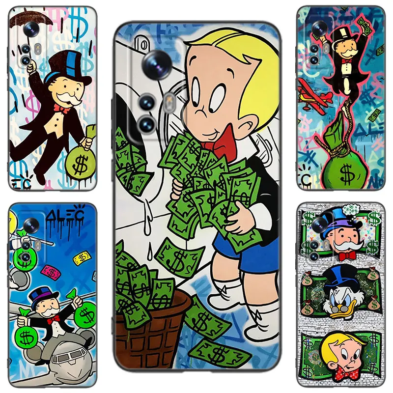 Чехол для телефона Dollar Alec Monopoly Xiaomi 10 11 13 12 Lite NE 9T 10T 11T 12T 12S 13T 14 Pro 9 SE 10i 11i 12X Civi 2 3 4 5G