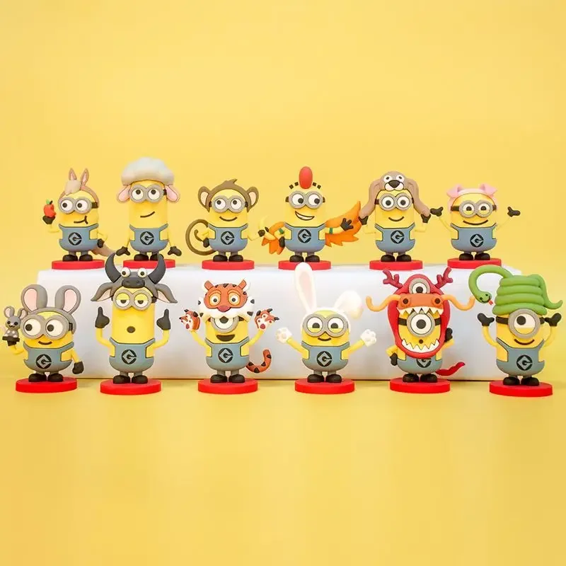Подлинная фигурка Minionqas из двенадцати китайских знаков зодиака модель собака