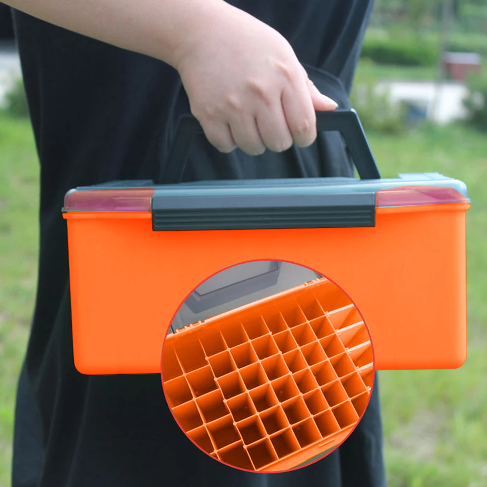 

Five-Color 52-Grid Deepen Wooden Shrimp Box Convenience Fishing Enthusiast Tools for Outdoor Fishing Essential Tool