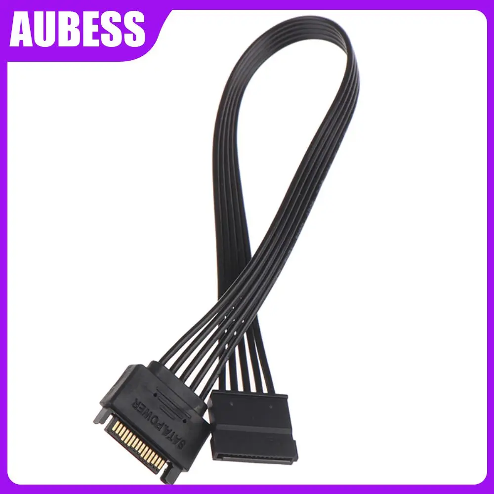 

30cm Female Power Extension Cable Ul 1007 18awg Wires 15pin Sata Power Extension Cable For Hdd Ssd Sata 15pin Male To Female