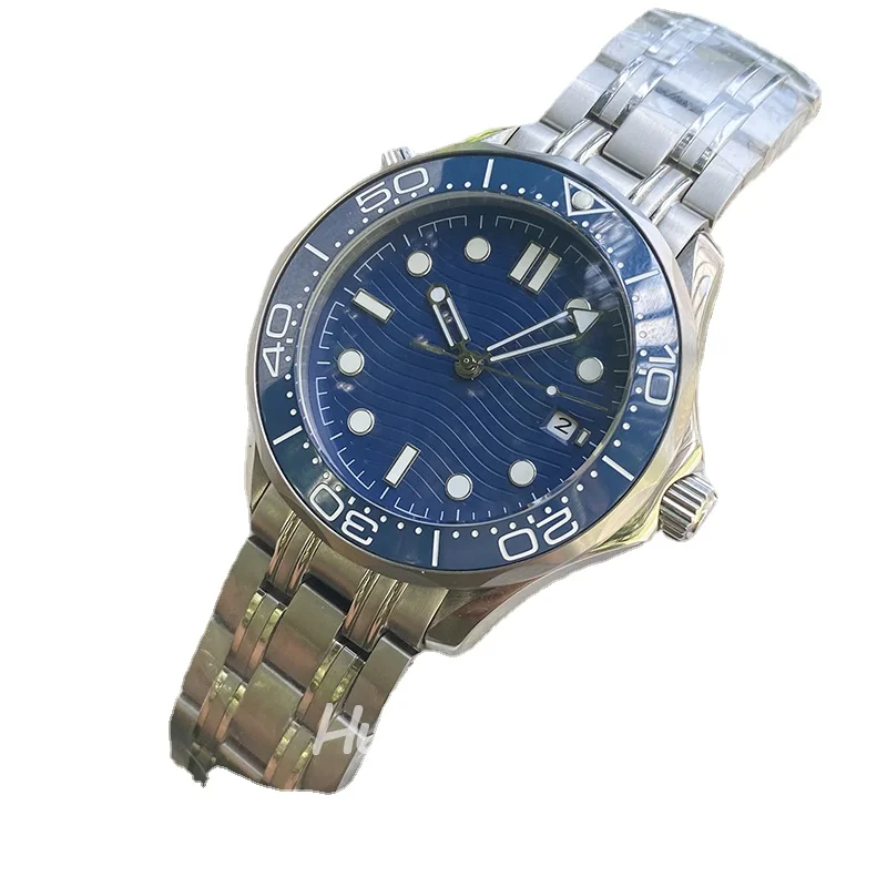 

High-Top Blue Dial Ceramic Bezel Stainless Steel Mechanical Automatic Men's Watch Sapphire