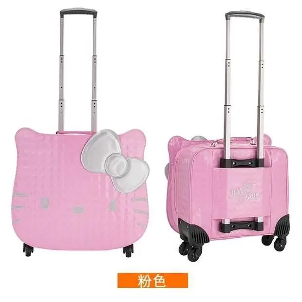 Children's Trolley Case Small Cartoon Travel Student Cute Girl Password Boarding Suitcase Hellokitty Sanrio Lightweight