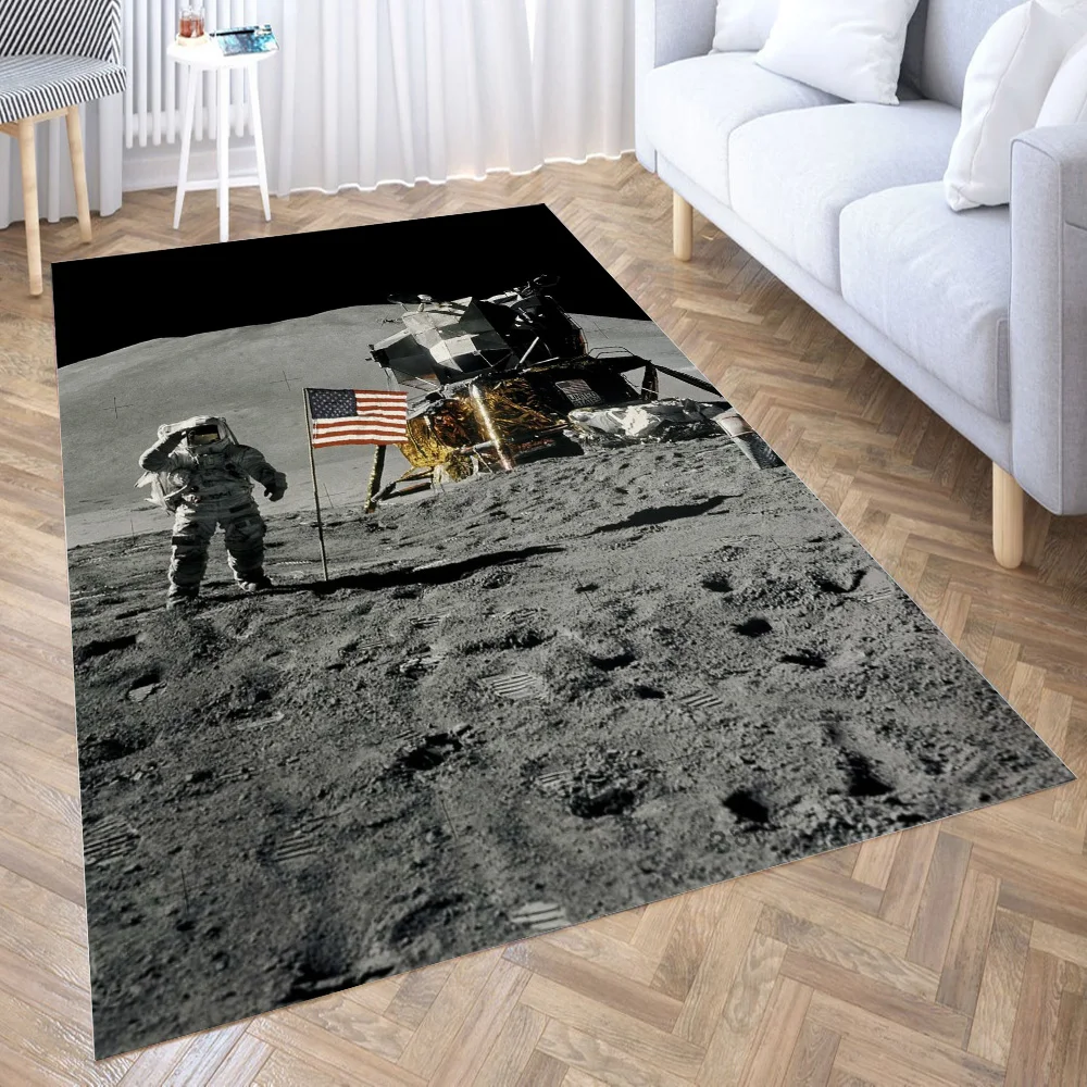 

On the Moon Carpet for Living Room Rug Children Bed Room Floor Carpets Window Bedside Home Decor Rugs Mat