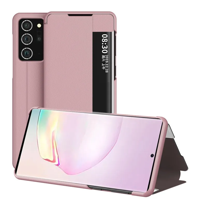 

Кожаный чехол-книжка с окошком для Samsung Galaxy Note 20