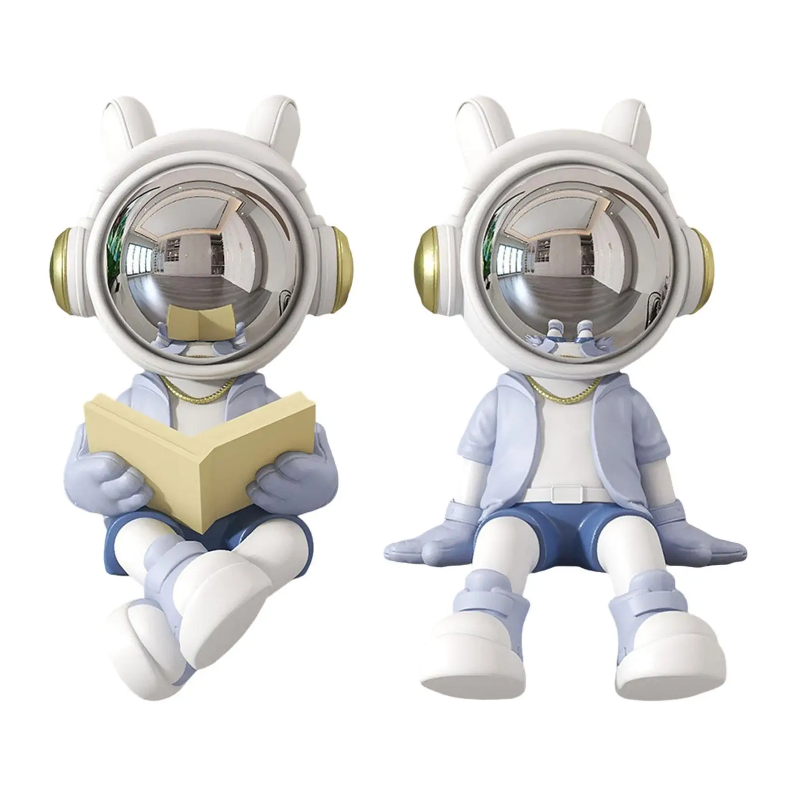 ata statua astronauty ozdoba na biurko nordycka dekoracyjna figurka do szafki wejściowej dekoracja wnętrz sypialni prezent parapetówkę