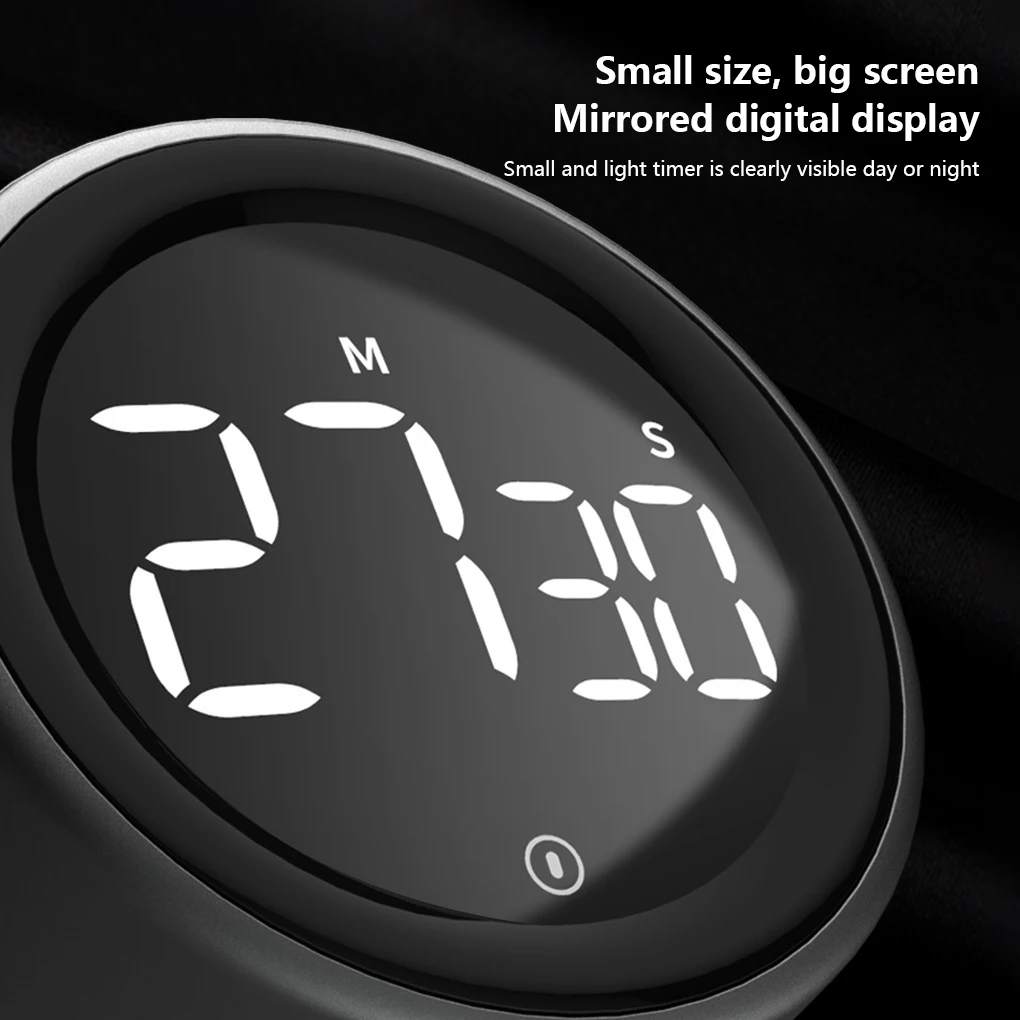 

Digital Display Timer Plastic Electronic Portable Removable Reusable Countdown Indoor Living Room Learning Alarm Clock