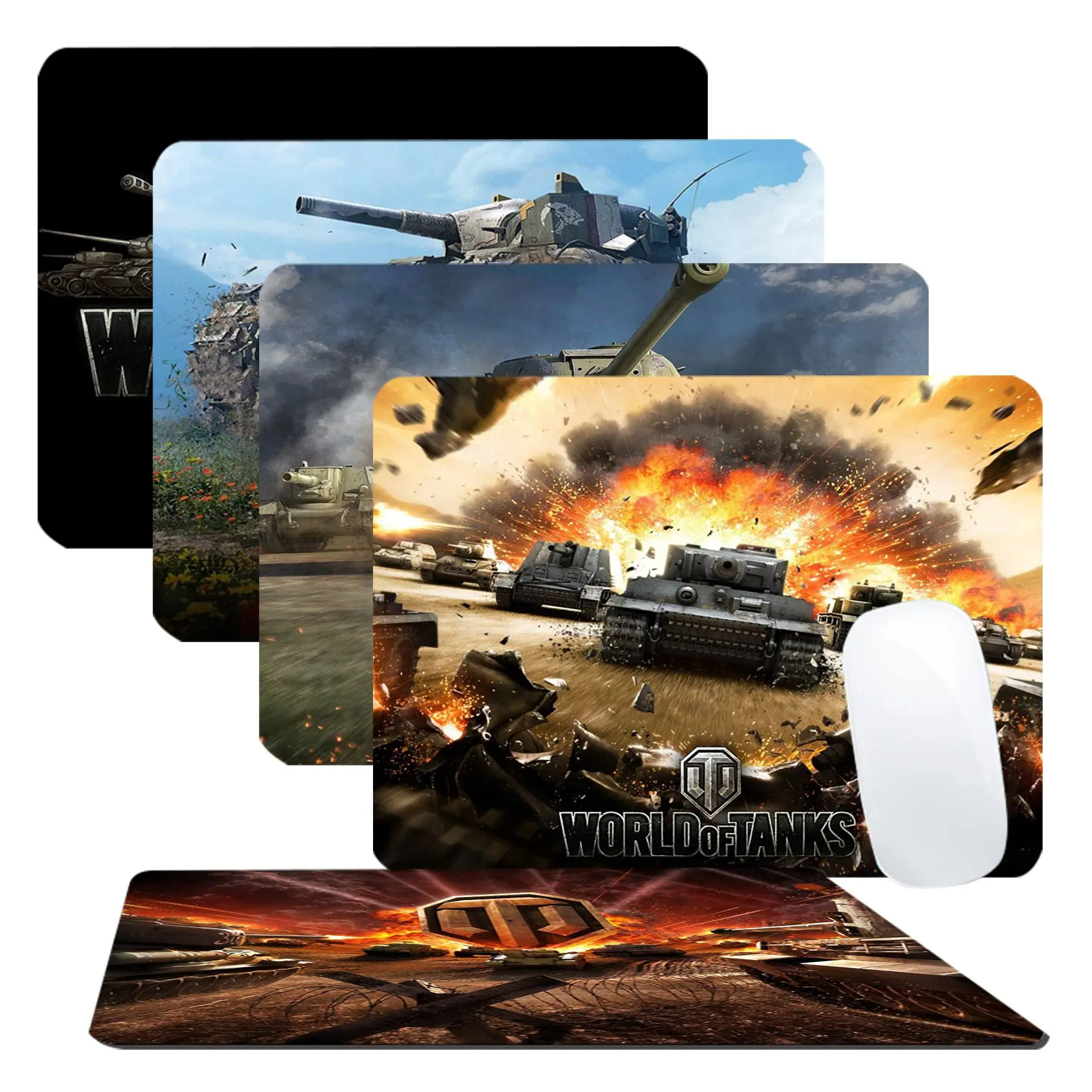 

World Of Tanks 25x29cm Small Table Mat Student Mousepad Computer Keyboard Pad Games Pad Desk Mat Padmouse Desk Play Mats
