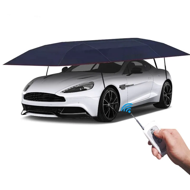 

Hot Selling Anti-UV Automatic Folding Sun Shade Covering Rooftop Car Cover Car Umbrella