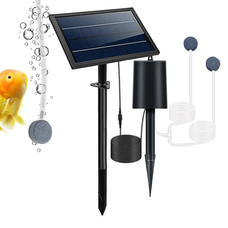 

Solar Powered Oxygen Air Pump 3 Modes Air Pump Solar Water Pump For Fish Tank Water Air Pump Fish Tank Oxygenator For Fishing