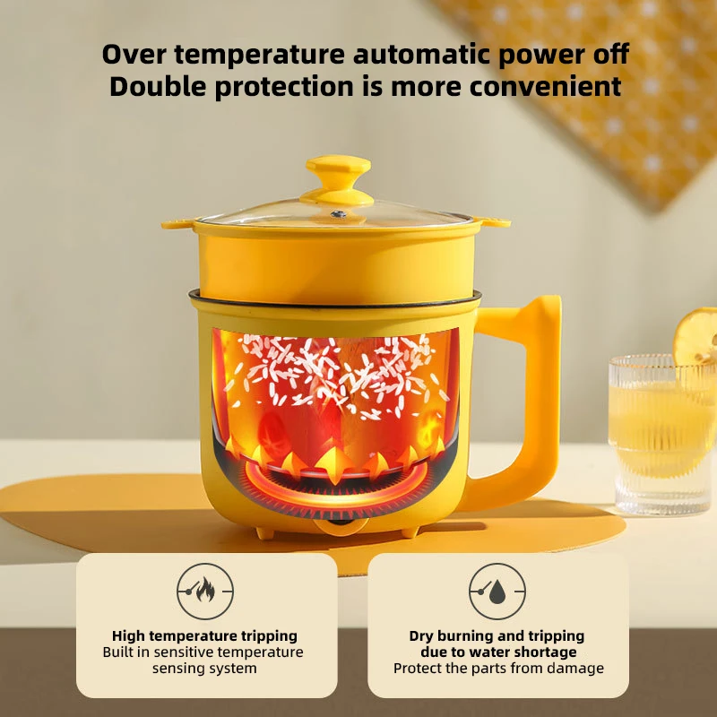 Мини-кастрюли электрические емкостью 1 8 л рисоварка антипригарная машина для