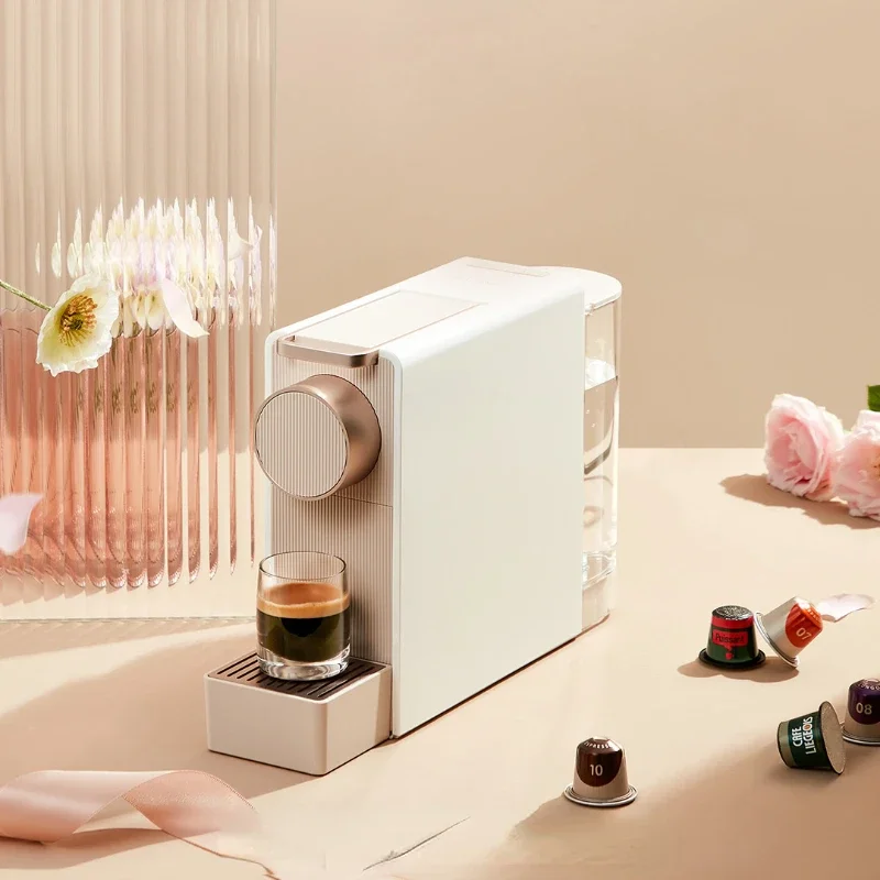 Капсульная кофемашина автоматическая компактная офисная кофеварка для эспрессо