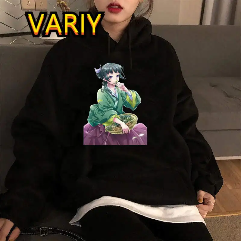 

New Anime The Apothecary Diaries Hooded Women Print Fashion Graphic Hoodies Oversized Sweatshirt Unisex Clothes Japanese Sweater