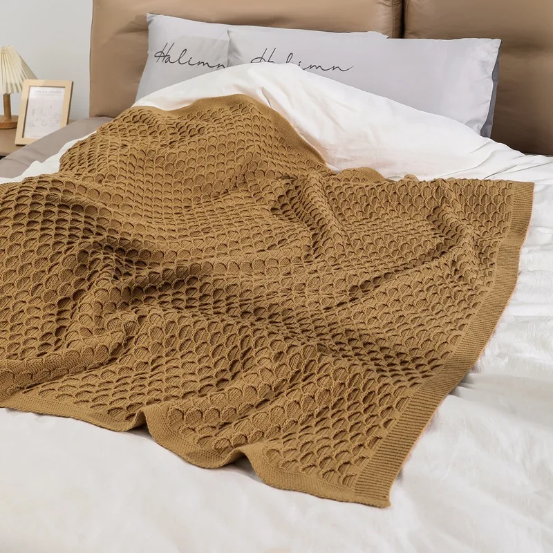 Чехол на диван вязаное одеяло для отдыха с кондиционером шаль маленькое