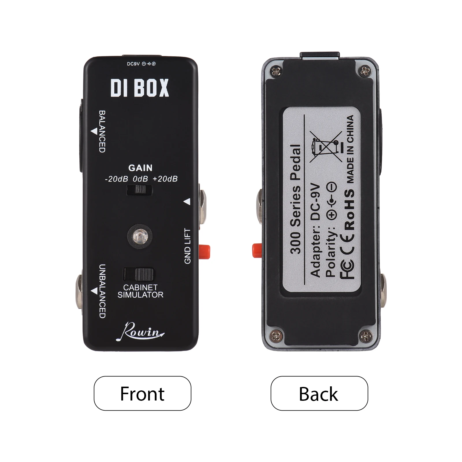 Мини-педаль Rowin Di Box Для Гитары Педаль Эффектов Со Сверхнизкими Искажениями