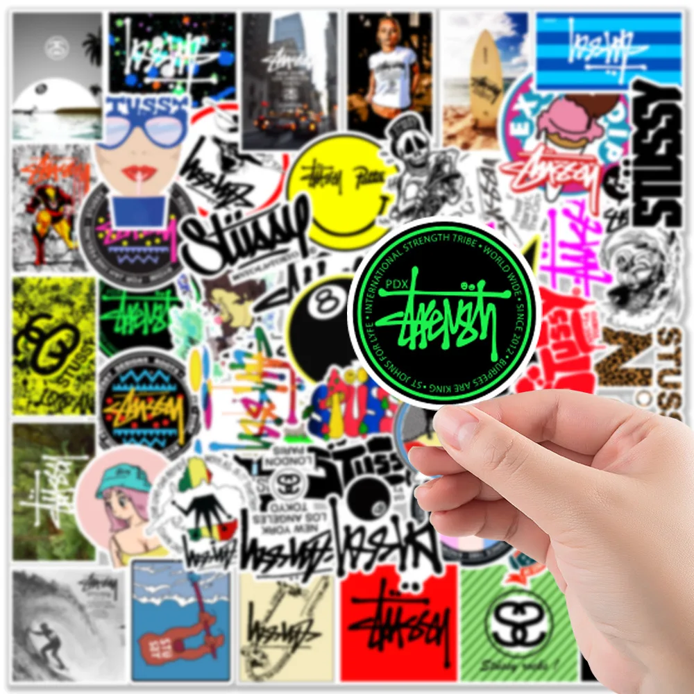 

50/100 Sheets of Sports Coll Stickers Graffiti Doodle Decorated Laptop Skateboard Helmet Waterproof Stationery Smiley Sticker
