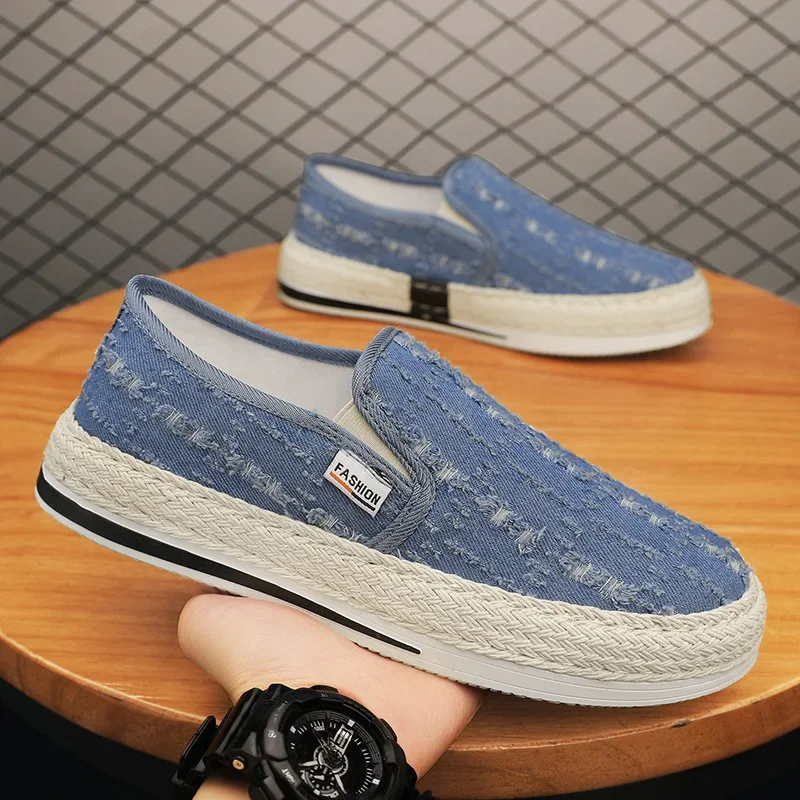 

Men's cloth shoes summer and fall new fashion canvas shoes lightweight breathable non-slip board shoes trend