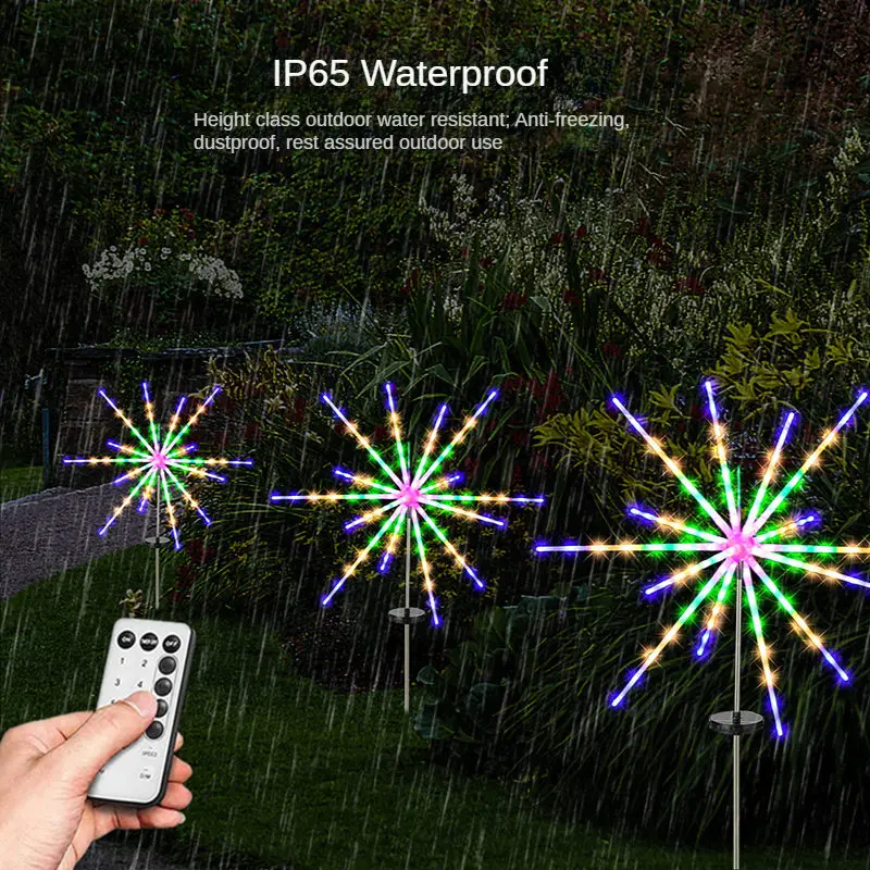 

56/112LEDs Solar Fireworks Light Outdoor Meteor Horse Lamp Garland String Lights Garden Street Garland Decor Holiday Lighting