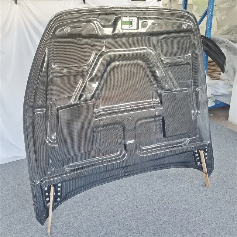 Передний бампер из настоящего углеродного волокна в стиле DMC капот двигателя