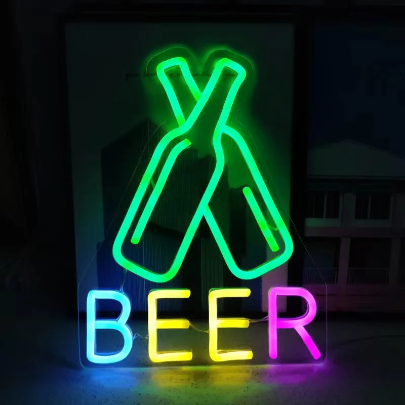 LED neon light luminous character decoration shop bar KTV room background wall layout punch in light net red KTV