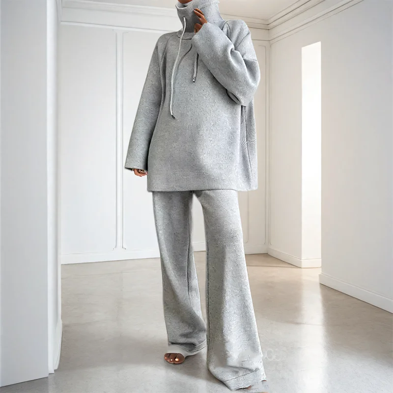 DEAT 2024 новый зимний свободный повседневный спортивный женский комплект из двух