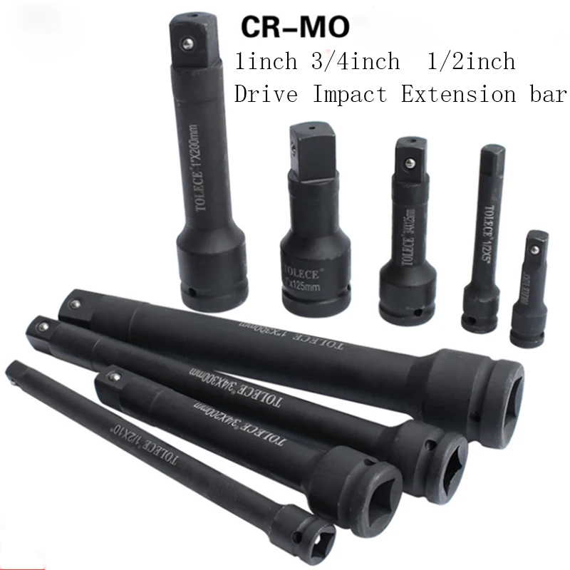 

1PCS 1/2inch 3/4inch 1inch Drive Impact Extension Bar CR-MO 3/ 5/ 8/ 10/12inch Length Air Impact Extension Bar for Air Wrench