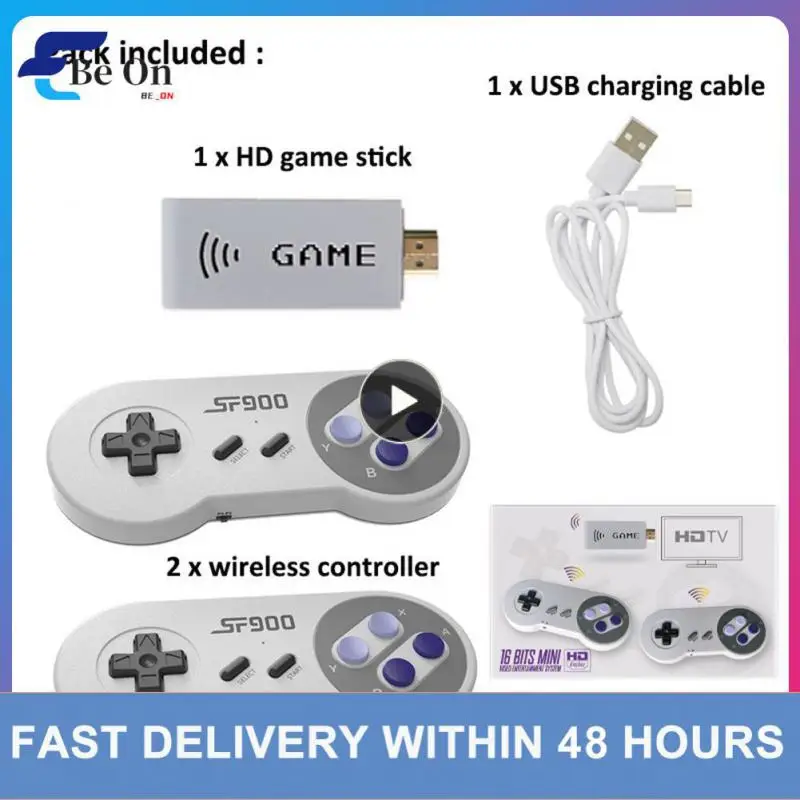 

For Sfc / Snes Dual Gamepads Wireless Controller Gamepad Tv Video Game Console Game Stick Retro Handheld Game Player Mini Hd