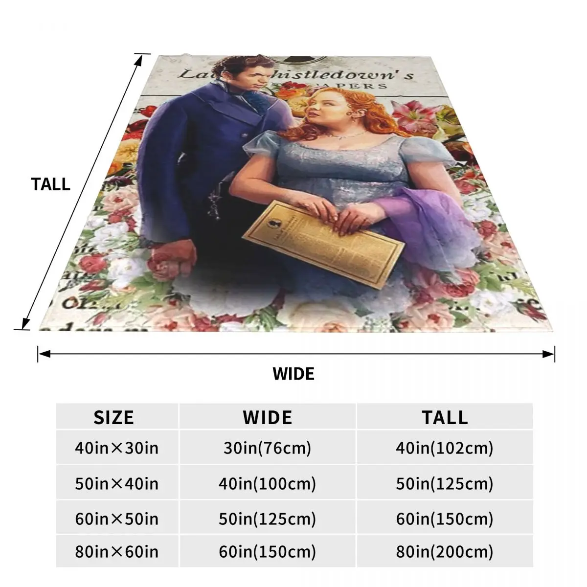 Прочное фланелевое одеяло Colin Bridgerton — флисовое Easy Care для домашнего декора и