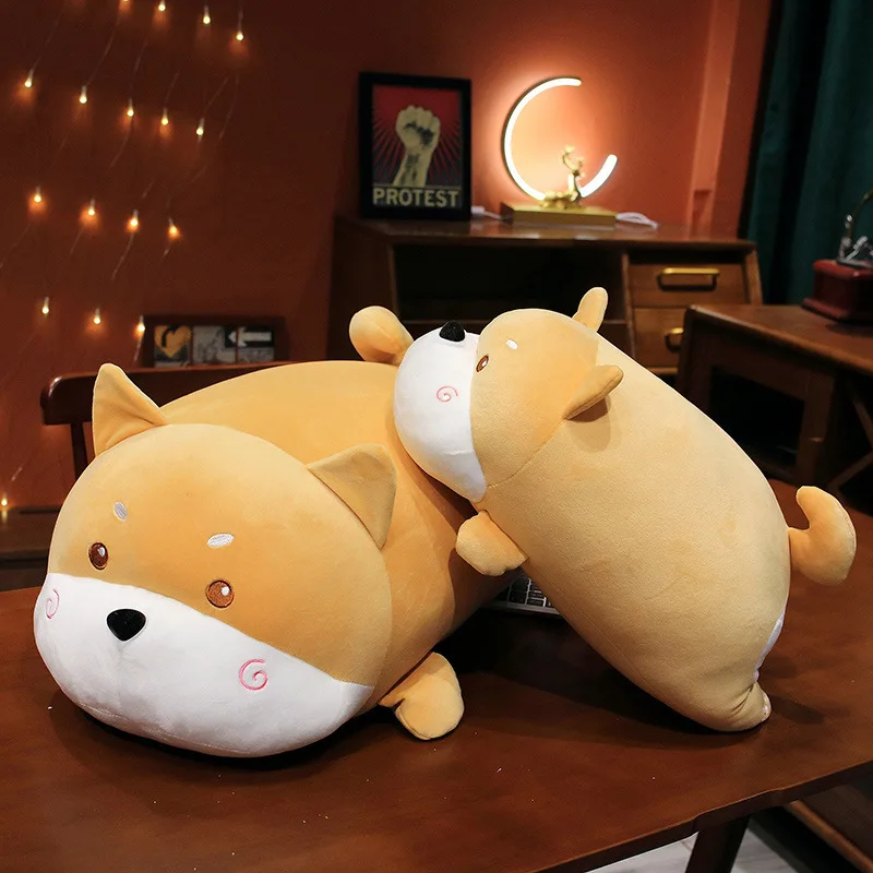 

50cm Cute Shiba Inu Dog Fat Doggy Stuffed Plush Toy Animals Sleeping Companion Doll Kid Baby Birthday Gift