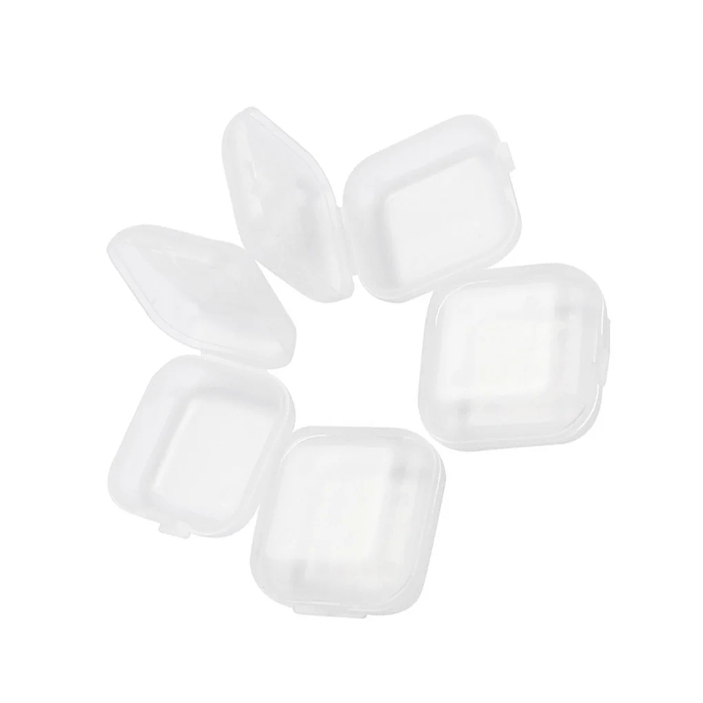 

50 шт., квадратный прозрачный мини-Органайзер