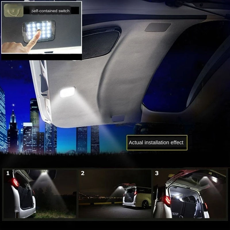 Автомобильный светодиодный светильник для багажника задняя дверь средняя лампа