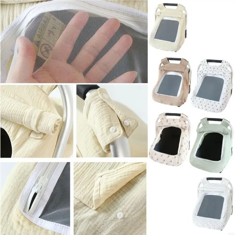 M3GE Cotton Wind -Pronating Borte Dlineae с дышащим окном для младенцев корзины покрытие защитная