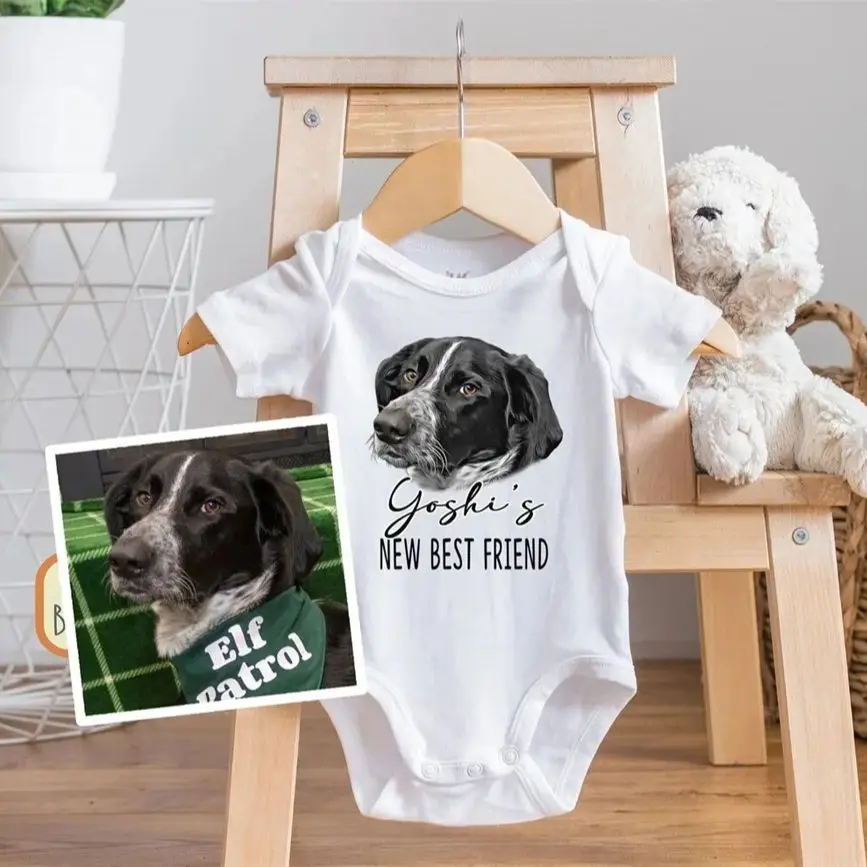 Персонализированный собачий малыш защищенный именем собаки на заказ