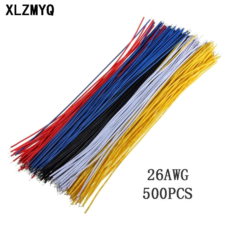 

500pcs Tin-Plated Breadboard,PCB Solder Cable,26AWG 20cm Fly jumper Cable,1007-26AWG Tin Conductor Wires Connector Wire Diy