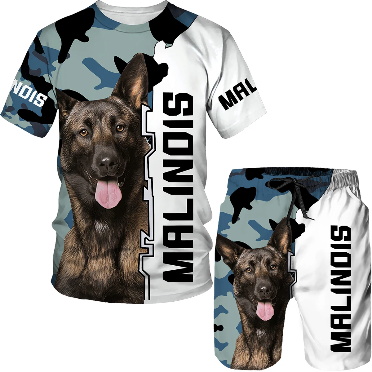 Rottweiler Dog 3d Printed T Shirt/T-shirt Shorts Set Male Summer Sportwear Casual Men's Tracksuit Fashion Men's Clothing Suit