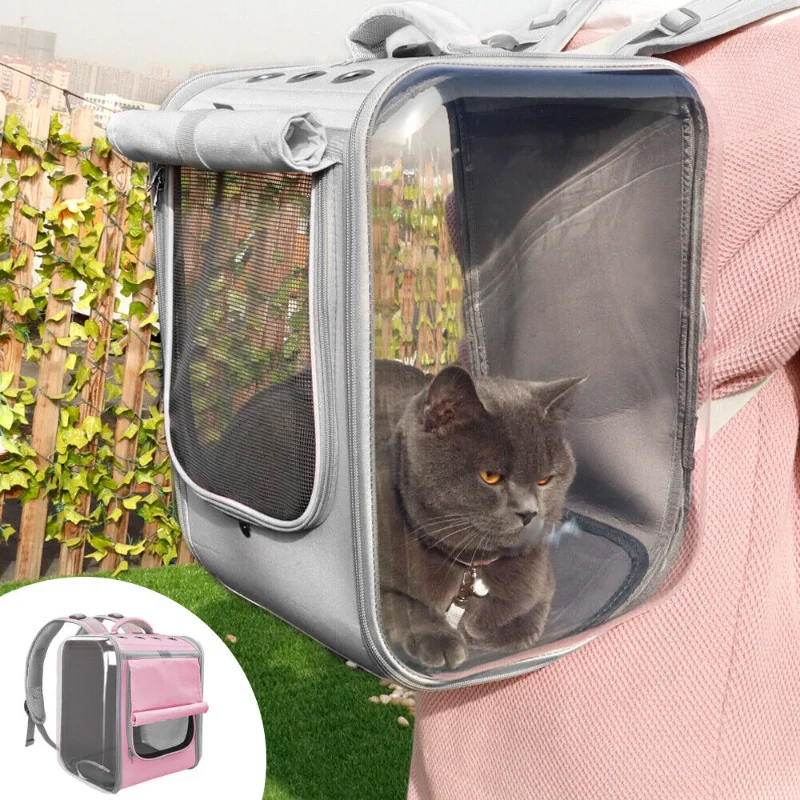 

[Flash Deal]Pet Cat Carrier Backpack Breathable Puppy Travel Outdoor Shoulder Bag Portable[US Stock]