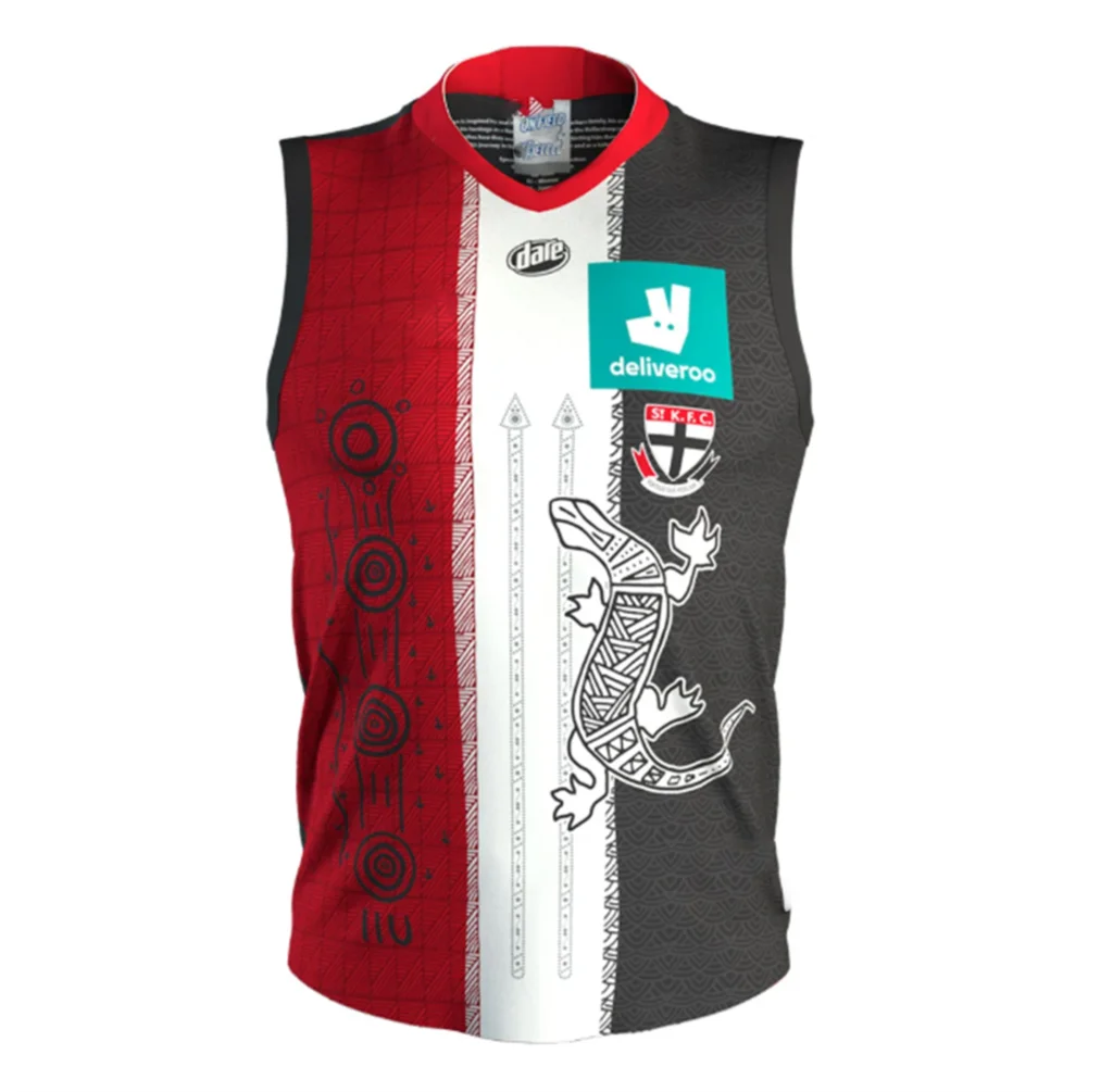 

St Kilda 2020 Authentic Indigenous Guernsey Rugby Jersey S-3XL