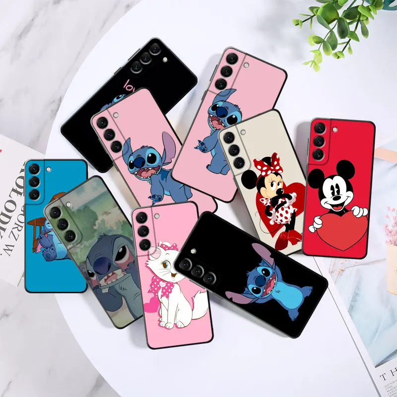 

Cell Fashion Phone Cover Disney For Samsung S23 S10 Note 20 Ultra 10 S9 S22 Ultra 5G S10e S7 S21 Plus S20 FE S8 Protection Coque