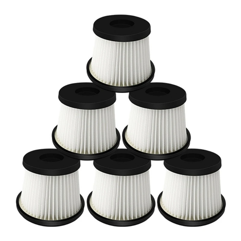 

Durable Wireless Robotic Vacuum Cleaner Accessories Filter Compatible For WVC-LI580K WVC-LI580Y Spare Part 6pcs 20CC