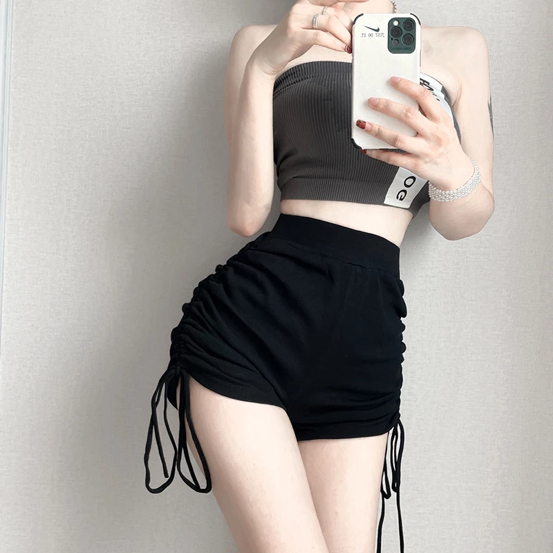 

2023 Brand New High Waist Drawstring Lace-up Women High Street Sexy Shorts Causal Shorts for Women Ropa De Mujer