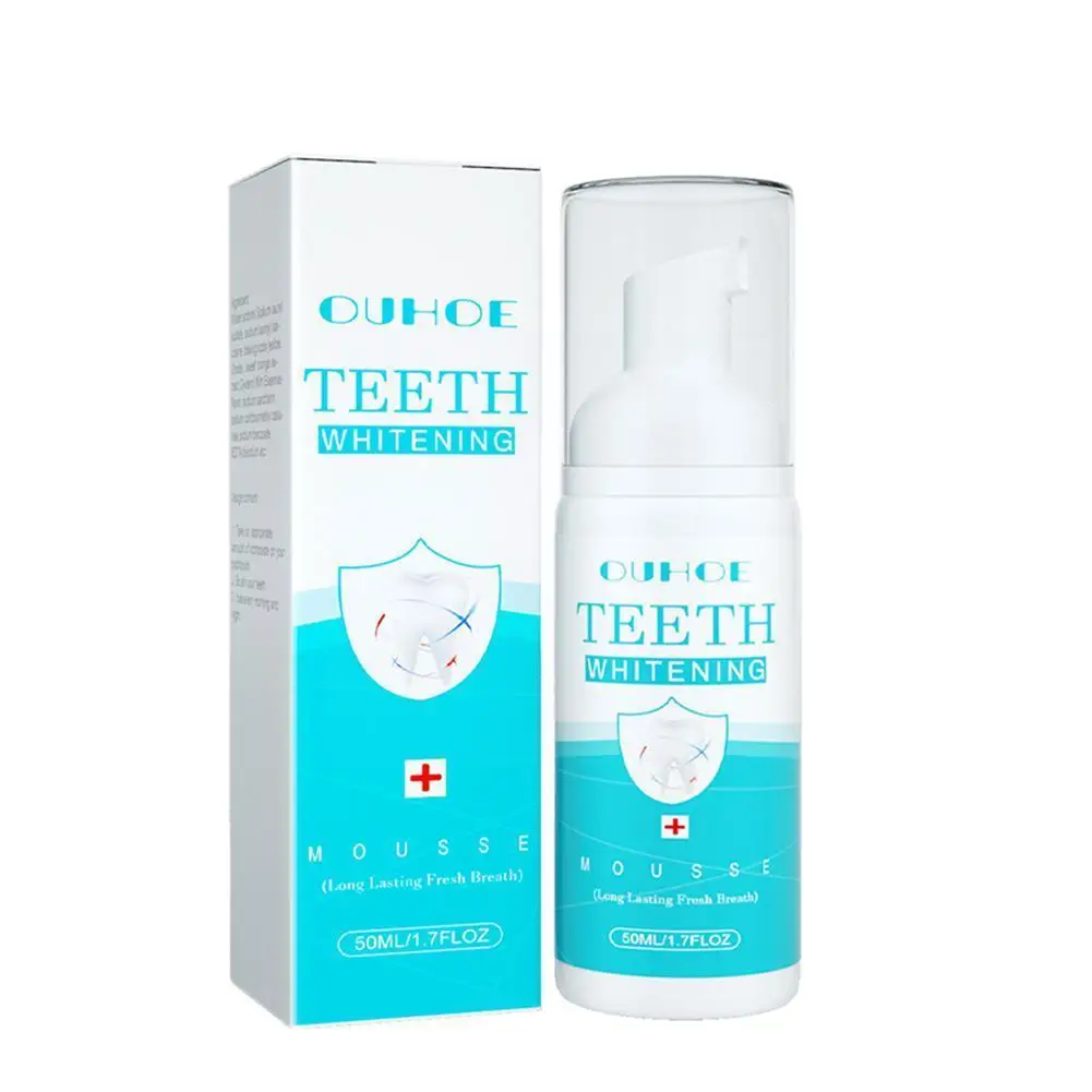 

Mousse Toothpaste Teeth Whitening Mousse Deep Cleaning Stains Dental Toothpaste Breath Fresh Tools 50ml Foam Removes Care D6A9