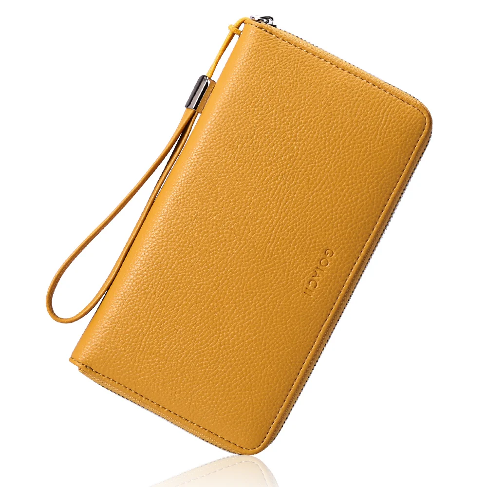 

New Women PU Leather Wallets Female Long Zipper Purses Large Capacity Money Bag Phone Pocket Multifunction Clutch Card Holder