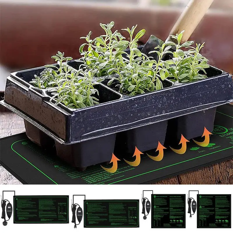 

Коврик для нагрева растений, водонепроницаемый тепловой мат для рассады с регулируемой температурой