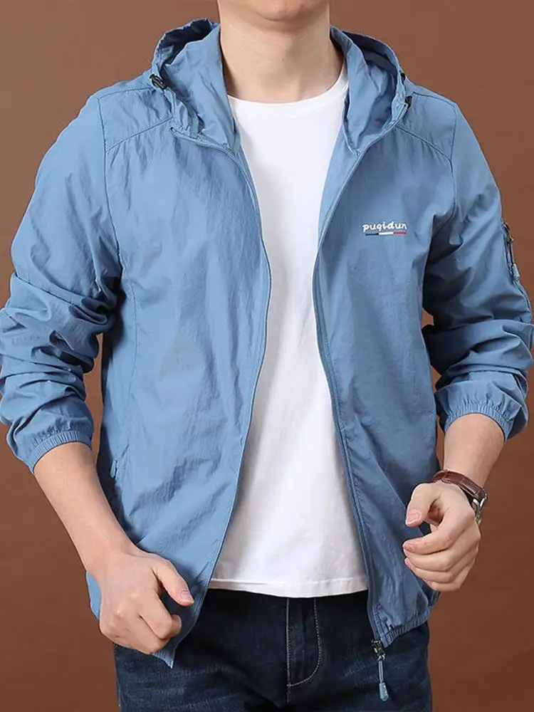 Paul Ice Silk Waterproof Sun Protection Clothing Men's Daddy Clothes Middle-Aged and Elderly Ultra-Thin Wind Shield Outdoor U...