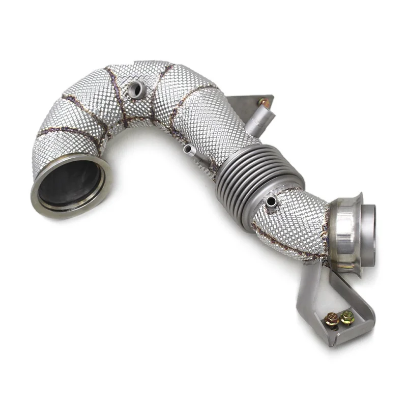 

Head Section High flow Pipes Exhaust Pipes branch downpipe Exhaust Pipe with catalyst For Mercedes-Benz GT50/GT53 AMG 3.0T