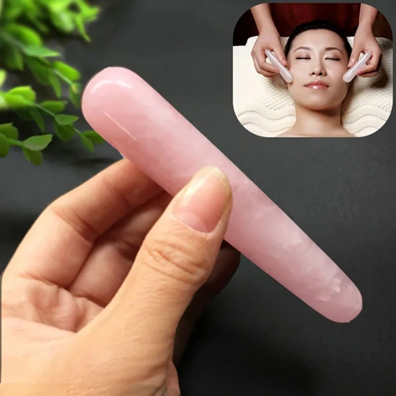 Natural Rose Quartz Crystal Yoni Wands Gemstone Rocks Massage images - 6