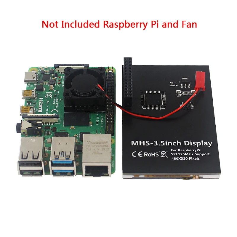 Raspberry Pi 3 5 дюймовый сенсорный экран 480*320 LCD 125 МГц SPI L монитор дисплей для 4 Модель B 3B