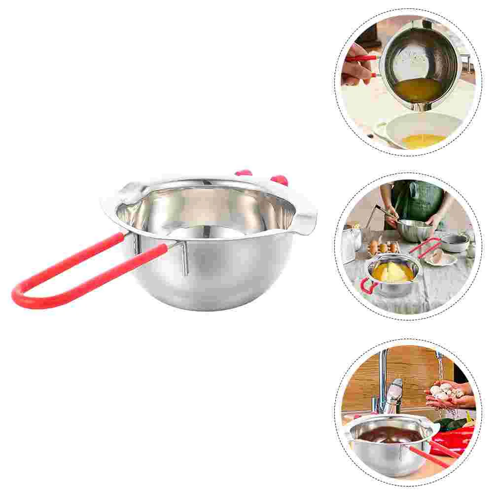 

2pcs Stainless Steel Chocolate Melting Pots Melting Containers Kitchen Supplies