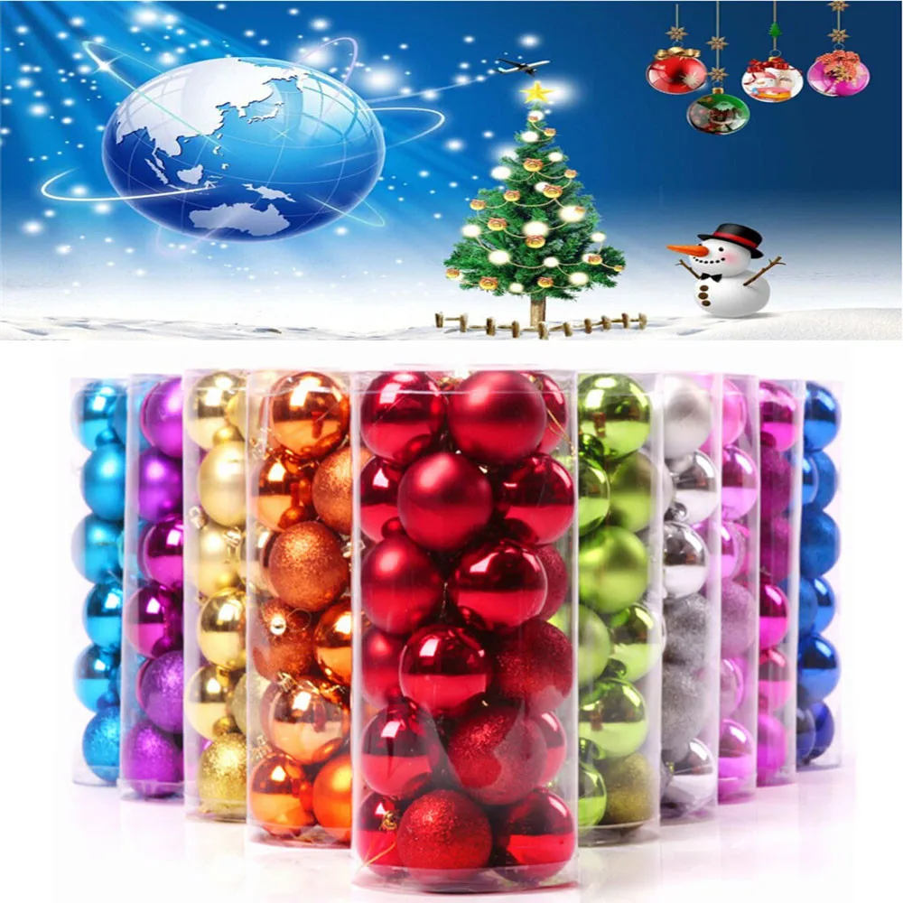 Большие матовые золотые красные шары украшения для рождественской елки свадьбы