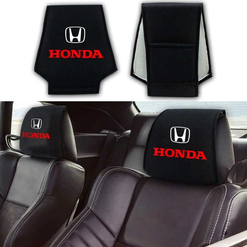 

Car Interior Support Neck Pillow Pillowcase With Personality Seat Headrest Cover For Honda Civic XR-V HR-V City Accord CRV 1200