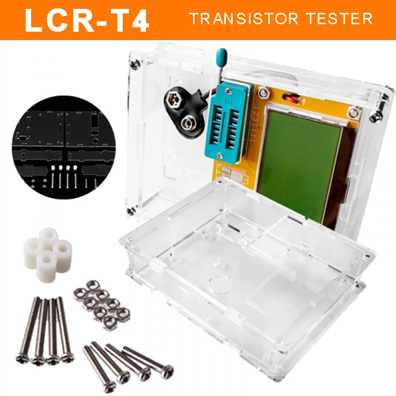 LCR-T4 ЖК графический тестер транзисторов Сопротивление Емкость ESR измеритель w